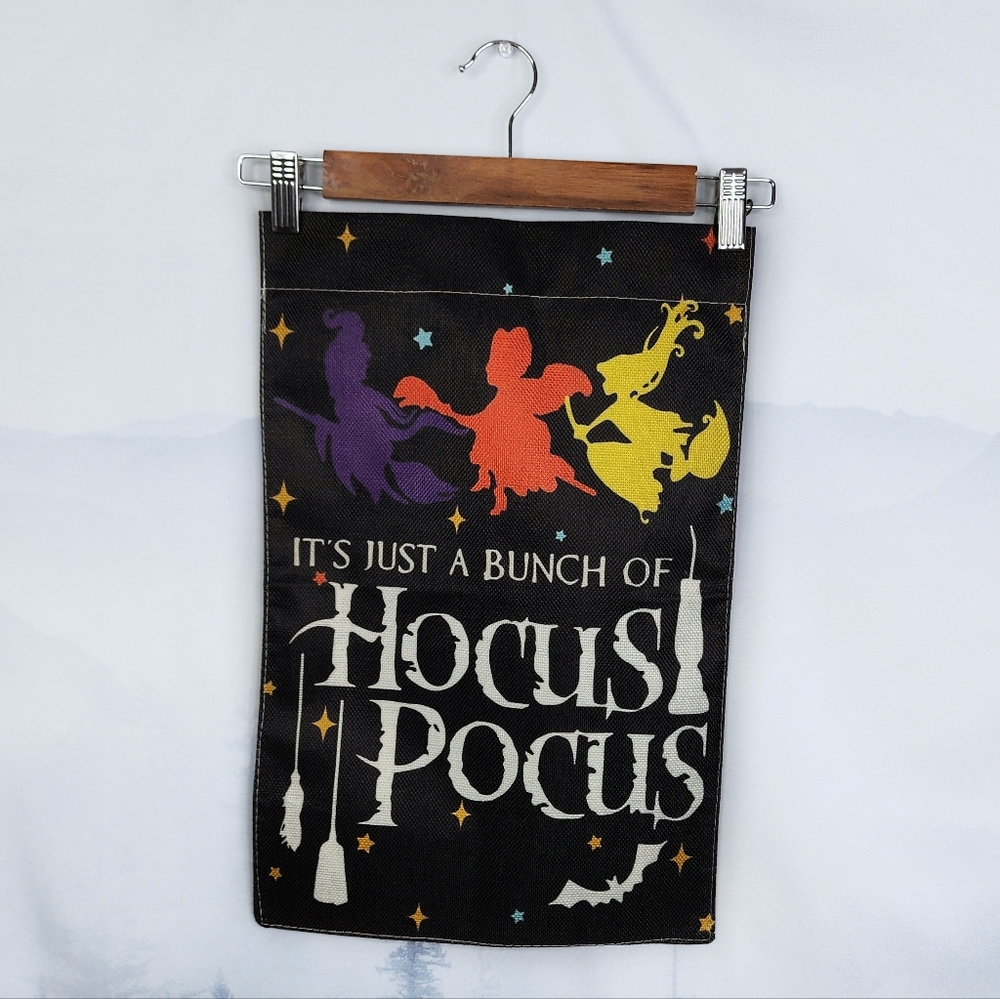 Hocus Pocus Themed Halloween Spooky Garden Flag NWOT